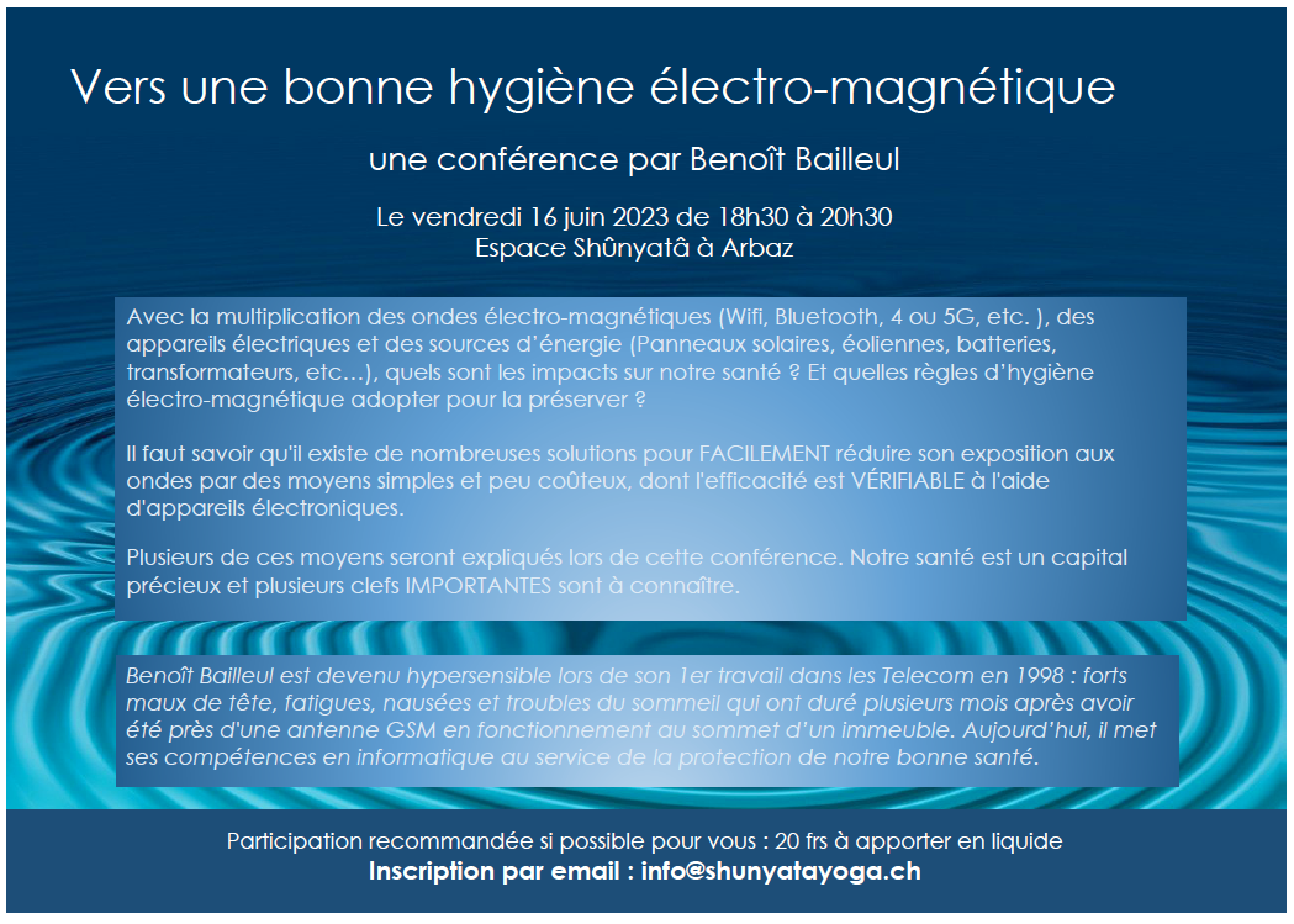flyer conférence Benoît Bailleul